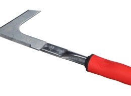 L-shaped garden weed knife, length 315 mm, ergonomic handle