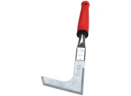 L-shaped garden weed knife, length 315 mm, ergonomic handle