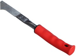 L-shaped garden weed knife, length 315 mm, ergonomic handle