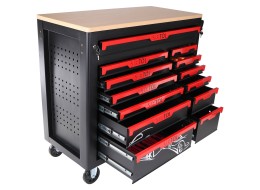 Tool trolley with tools MECHANIC TROLLEY TITAN 1559, 13 drawers, 1559 pcs of tools