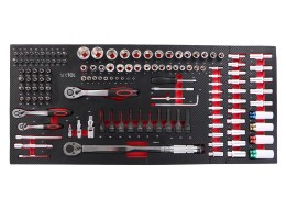 Tool trolley with tools MECHANIC TROLLEY TITAN 1559, 13 drawers, 1559 pcs of tools