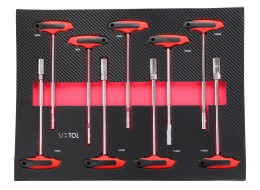 Tool trolley with tools MECHANIC TROLLEY TITAN 1559, 13 drawers, 1559 pcs of tools