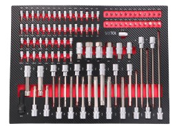 Tool trolley with tools MECHANIC TROLLEY TITAN 1559, 13 drawers, 1559 pcs of tools