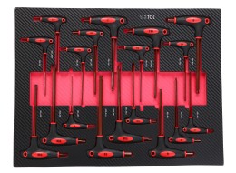 Tool trolley with tools MECHANIC TROLLEY TITAN 1559, 13 drawers, 1559 pcs of tools