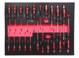Tool trolley with tools MECHANIC TROLLEY TITAN 1559, 13 drawers, 1559 pcs of tools