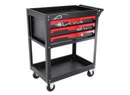 Tool trolley with tools MECHANIC TROLLEY JASON 80, 3 drawers, 1 shelf, 80 pcs of tools