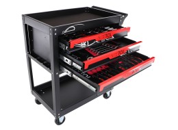 Tool trolley with tools MECHANIC TROLLEY JASON 80, 3 drawers, 1 shelf, 80 pcs of tools