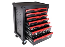 Workshop tool trolley MECHANIC TROLLEY KEVIN 182, 7 drawers, 182 pcs of tools
