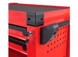 Workshop tool trolley MECHANIC TROLLEY KEVIN RED 210, 7 drawers, 210 pcs of tools