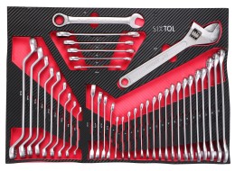 Workshop tool trolley MECHANIC TROLLEY KEVIN RED 253, 7 drawers, 253 pcs of tools