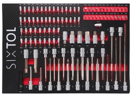 Workshop tool trolley MECHANIC TROLLEY KEVIN RED 326, 7 drawers, 326 pcs of tools