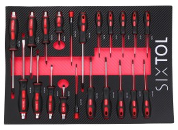 Workshop tool trolley MECHANIC TROLLEY KEVIN RED 326, 7 drawers, 326 pcs of tools