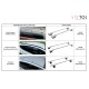 Lockable aluminum crossbar ROOF RACK FIX 1, 120 cm, load capacity 90 kg
