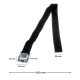 Fastening straps for securing the e-bike tire, length 650 mm, 2 pcs - spare part