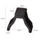 Plastic end cap for the rail of E-BIKE 2 bike carrier, black - replacement part