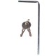 Aluminum crossbar with lock ROOF RACK 120 cm, load capacity 90 kg