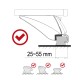 Lockable aluminum crossbar ROOF RACK IN 1, 120 cm, load capacity 90 kg