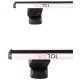Lockable aluminum crossbar ROOF RACK FIX 1, 120 cm, load capacity 90 kg