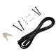 Aluminum crossbar with lock ROOF RACK FIX PRO, 120 cm, load capacity 90 kg
