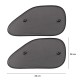 Sunshade with suction cups for car side window CAR SUNSHADE SET 9, 65 x 38 cm, 2 pcs