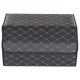 Car trunk organizer CAR COMPACT ELEGANT L, 2 compartments, foldable, with lid