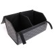 Car trunk organizer CAR COMPACT ELEGANT L, 2 compartments, foldable, with lid