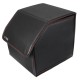 CAR COMPACT LEATHER S Trunk Organizer, 1 Compartment, Foldable, with Lid