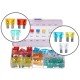 Set of blade automotive fuses MECHANIC FUSE SET 1, 5-30A, 120 pcs
