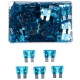Automotive blade fuse set MECHANIC FUSE SET 15A, 100 pcs