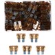 Set of automotive blade fuses MECHANIC FUSE SET 7.5A, 100 pcs