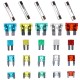 Set of blade and glass automotive fuses MECHANIC FUSE SET 215