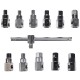Oil drain set MECHANIC OIL DRAIN SET 12, Hex + square drive, 12 pcs