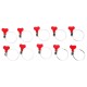 Butterfly hose clamp MECHANIC CONNECT 32-44mm, 10 pcs