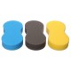Car wash sponge CAR DETAILING WASH 3, 3 pcs, blue, black, yellow