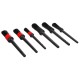 Set of precision brushes for car cleaning CAR DETAILING BRUSH 6, 6 pcs