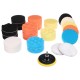 Polishing pads/sponges set with backing pad for car cleaning CAR DETAILING PAD 30, 30 pcs
