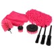 Multifunctional set of tools for car cleaning and washing CAR DETAILING PINK 9, 9 pcs