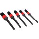 Set of soft precision brushes for car cleaning CAR DETAILING BRUSH 5 SOFT, 5 pcs