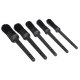 Set of hard precision brushes for car cleaning CAR DETAILING BRUSH 5 HARD, 5 pcs
