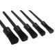 Set of hard precision brushes for car cleaning CAR DETAILING BRUSH 5 HARD, 5 pcs