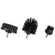Drill brush set for car cleaning CAR DETAILING DRILL BRUSH 3 HARD, 3 pcs
