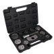 Brake piston compressor MECHANIC BRAKE SET BLACK 12, 12-piece set