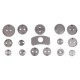 Brake piston compressor MECHANIC BRAKE SET BLACK 18, 18-piece set