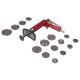 Pneumatic brake piston compressor MECHANIC BRAKE SET PNEU 16, 16-piece set