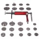 Pneumatic brake piston compressor MECHANIC BRAKE SET PNEU 23, 23-piece set