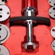 Pneumatic brake piston compressor MECHANIC BRAKE SET PNEU 23, 23-piece set