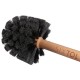 Round brush for cleaning the body of a bicycle or motorcycle CAR DETAILING WOOD BRUSH 1