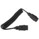 Coiled interconnecting cable for trailer plugs TRAILER CABLE 3, 7-7pin, 3m