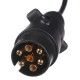 Coiled interconnecting cable for trailer plugs TRAILER CABLE 3, 7-7pin, 3m
