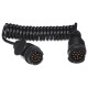 Coiled interconnecting cable for trailer plugs TRAILER CABLE 4, 13-13pin, 3m